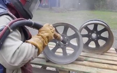 Почистване с пясъкоструен апарат